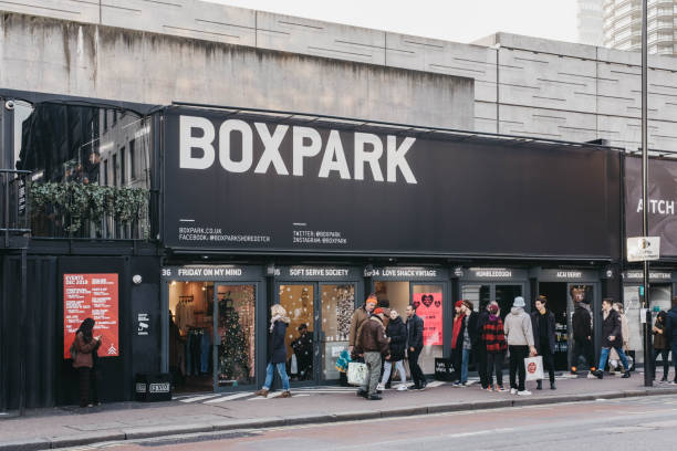 BOXPARK architectural film production still