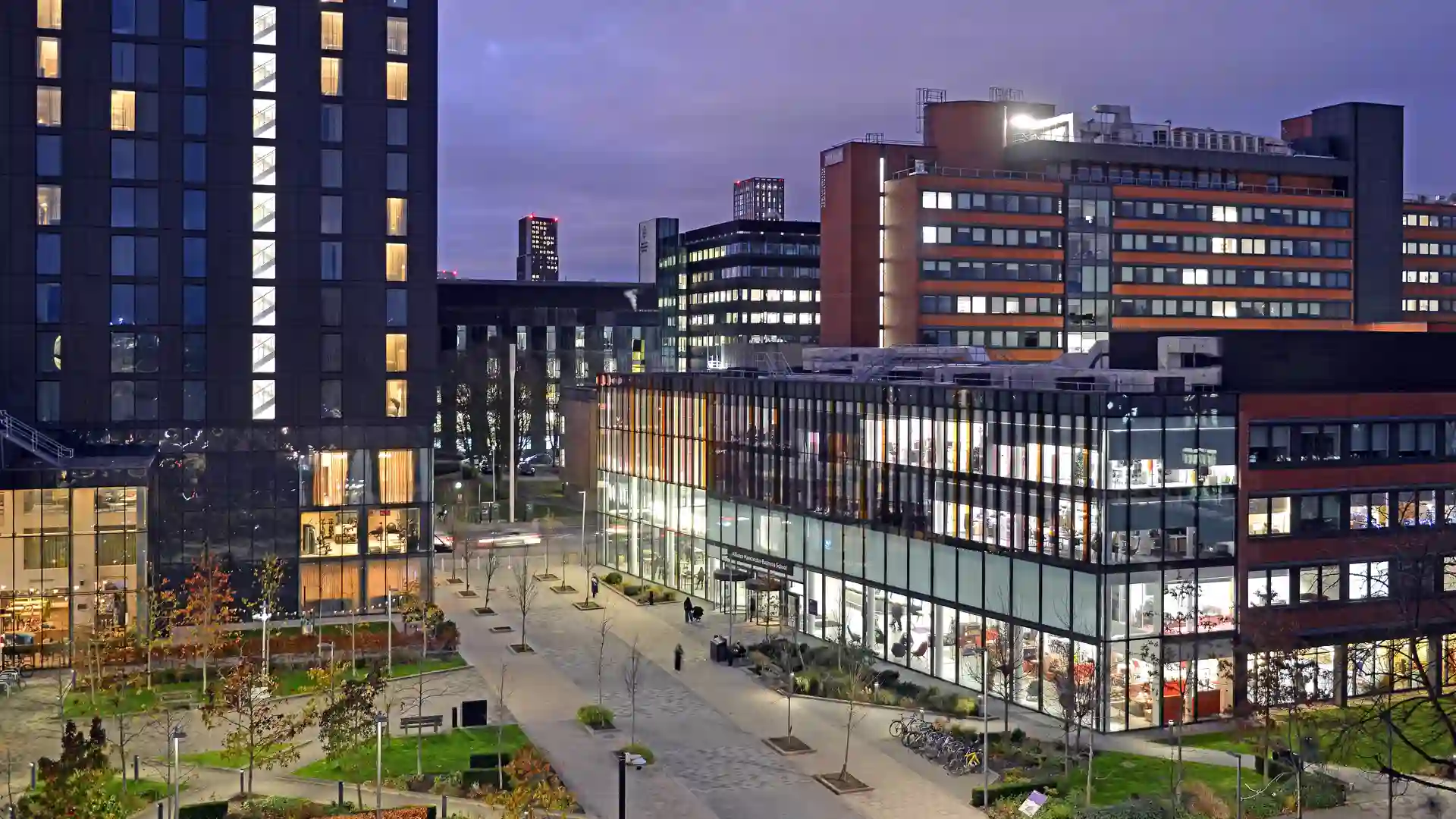 Manchester Business School architecture photography page